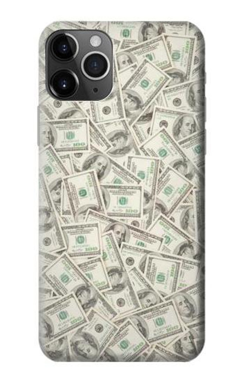W2077 Money Dollar Banknotes Case Cover Custodia e Flip Case per iPhone 11 Pro