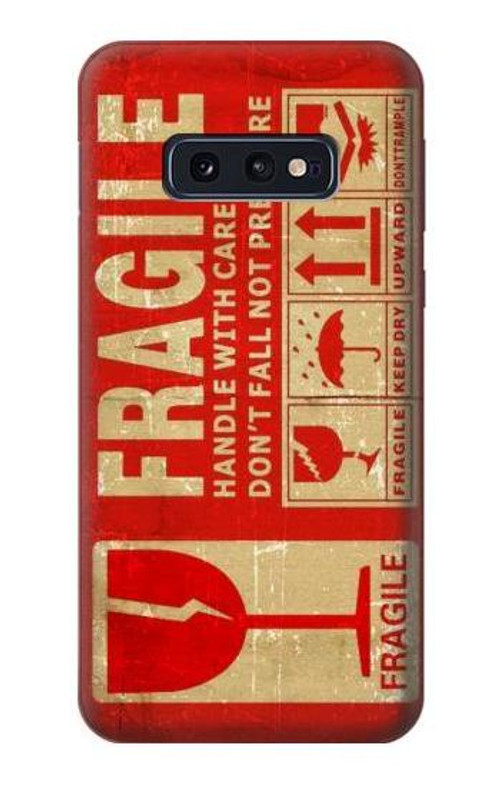 W3552 Vintage Fragile Label Art Case Cover Custodia e Flip Case per Samsung Galaxy S10e