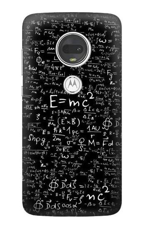 W2574 Mathematics Physics Blackboard Equation Case Cover Custodia e Flip Case per Motorola Moto G7, Moto G7 Plus