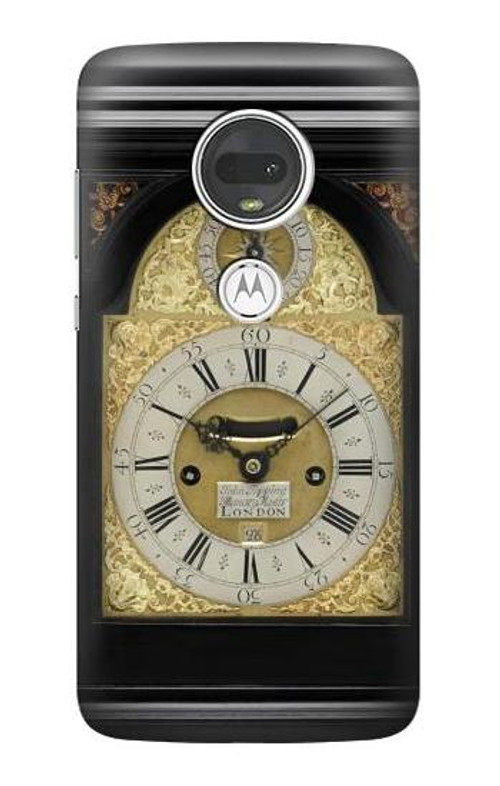 W3144 Antique Bracket Clock Case Cover Custodia e Flip Case per Motorola Moto G7, Moto G7 Plus