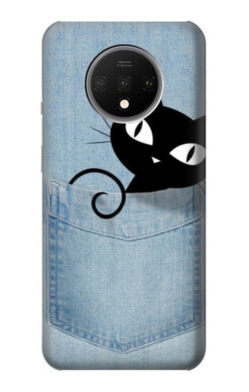 W2641 Pocket Black Cat Case Cover Custodia e Flip Case per OnePlus 7T