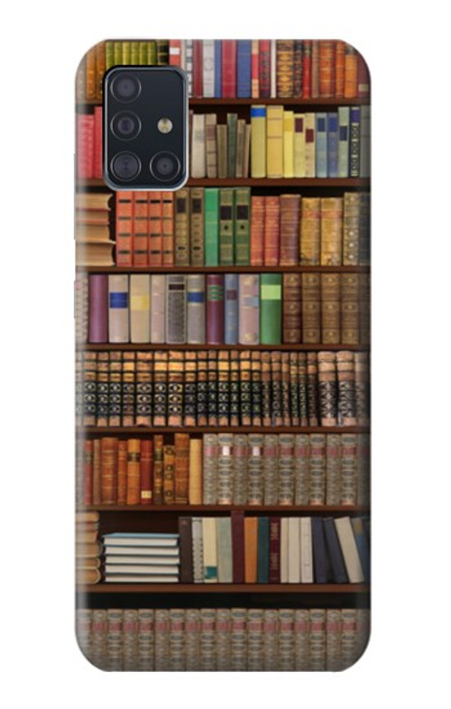 W3154 Bookshelf Case Cover Custodia e Flip Case per Samsung Galaxy A51