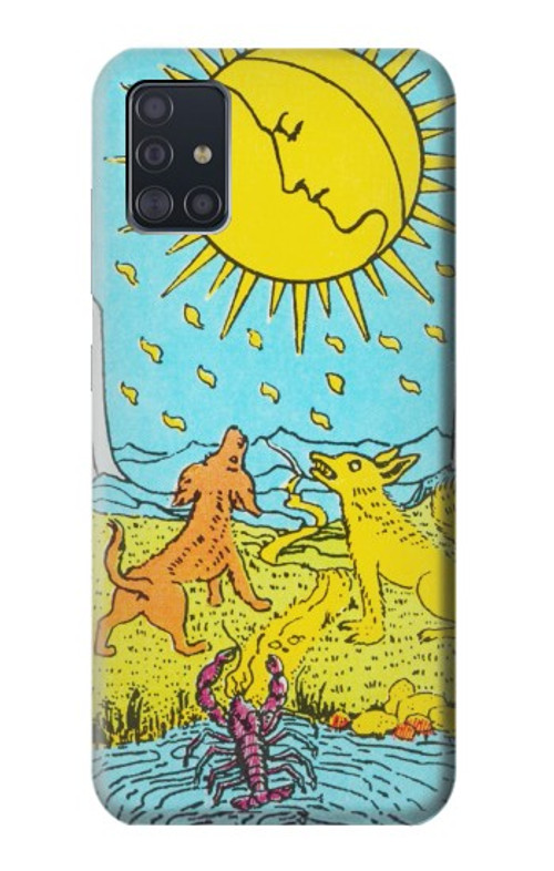 W3435 Tarot Card Moon Case Cover Custodia e Flip Case per Samsung Galaxy A51