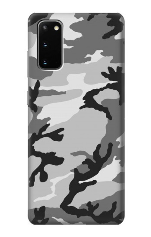 W1721 Snow Camouflage Graphic Printed Case Cover Custodia e Flip Case per Samsung Galaxy S20
