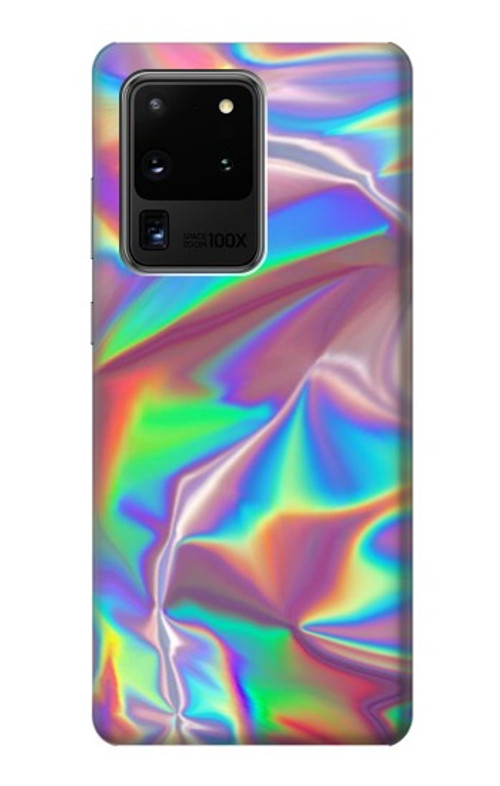 W3597 Holographic Photo Printed Case Cover Custodia e Flip Case per Samsung Galaxy S20 Ultra