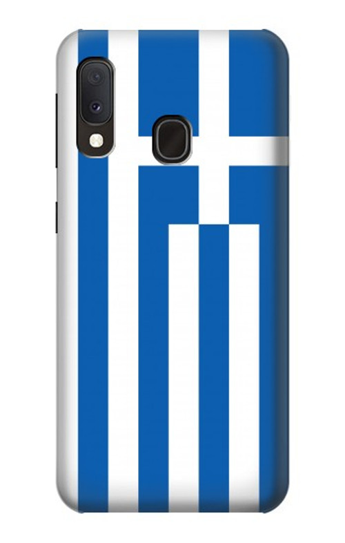 W3102 Flag of Greece Case Cover Custodia e Flip Case per Samsung Galaxy A20e