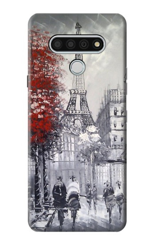 W1295 Eiffel Painting of Paris Case Cover Custodia e Flip Case per LG Stylo 6