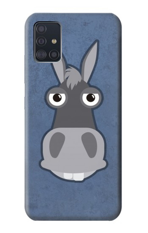 W3271 Donkey Cartoon Case Cover Custodia e Flip Case per Samsung Galaxy A51 5G [solo per A51 5G. NON per A51]