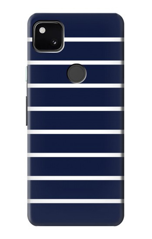 W2767 Navy White Striped Case Cover Custodia e Flip Case per Google Pixel 4a