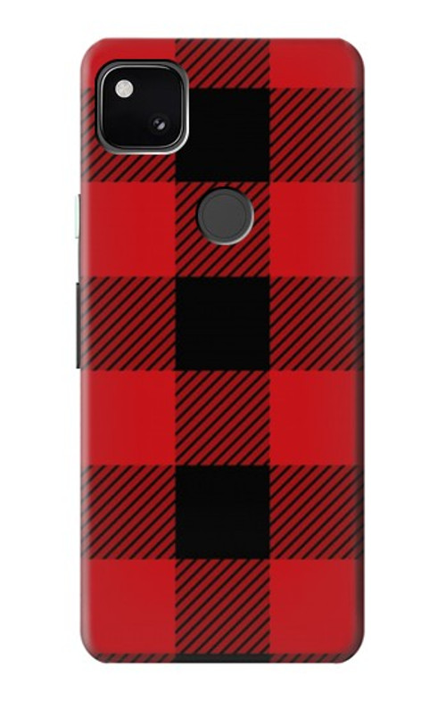 W2931 Red Buffalo Check Pattern Case Cover Custodia e Flip Case per Google Pixel 4a