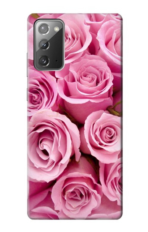 W2943 Pink Rose Case Cover Custodia e Flip Case per Samsung Galaxy Note 20