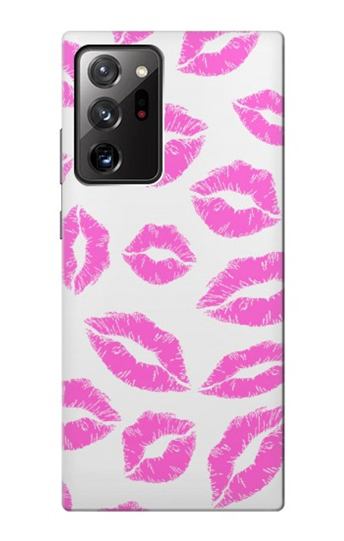 W2214 Pink Lips Kisses Case Cover Custodia e Flip Case per Samsung Galaxy Note 20 Ultra, Ultra 5G