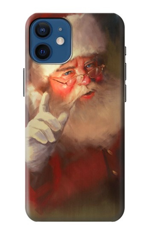 W1144 Xmas Santa Claus Case Cover Custodia e Flip Case per iPhone 12 mini