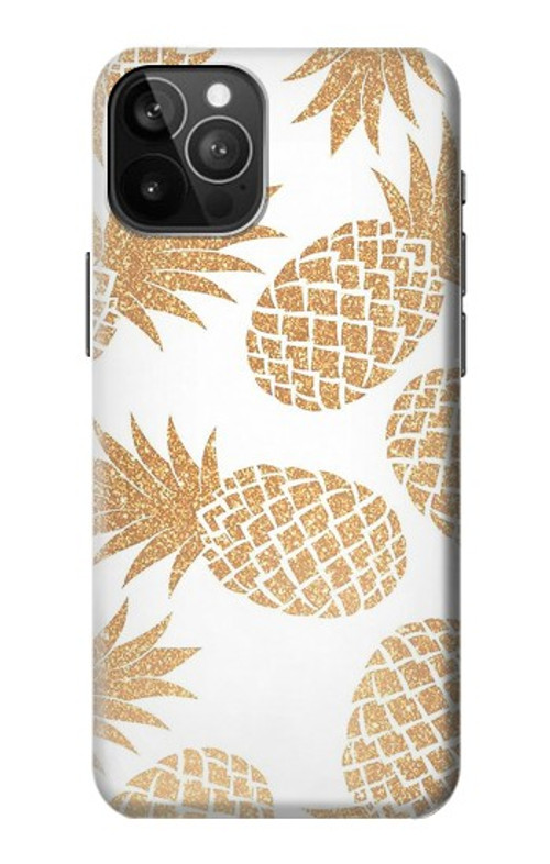 W3718 Seamless Pineapple Case Cover Custodia e Flip Case per iPhone 12 Pro Max