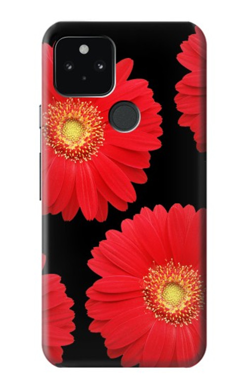 W2478 Red Daisy flower Case Cover Custodia e Flip Case per Google Pixel 5