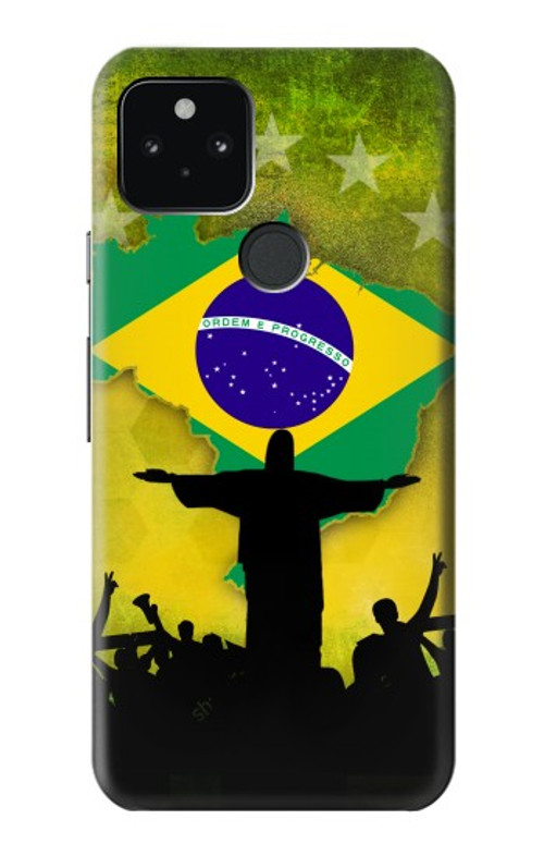 W2981 Brazil Football Soccer Case Cover Custodia e Flip Case per Google Pixel 5 W2981 Brazil Football Soccer Case Cover Custodia e Flip Case per Google Pixel 5