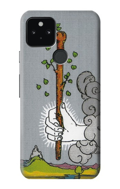 W3723 Tarot Card Age of Wands Case Cover Custodia e Flip Case per Google Pixel 5