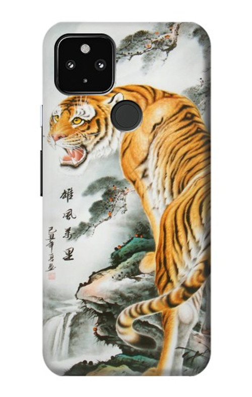 W2750 Oriental Chinese Tiger Painting Case Cover Custodia e Flip Case per Google Pixel 4a 5G