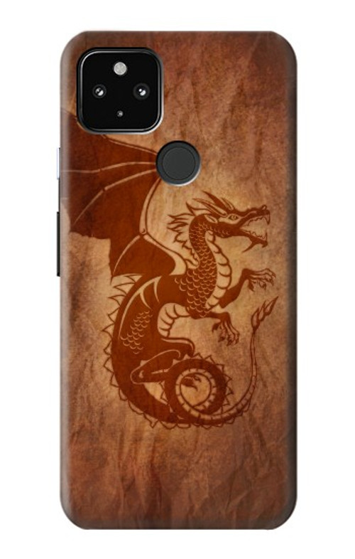 W3086 Red Dragon Tattoo Case Cover Custodia e Flip Case per Google Pixel 4a 5G
