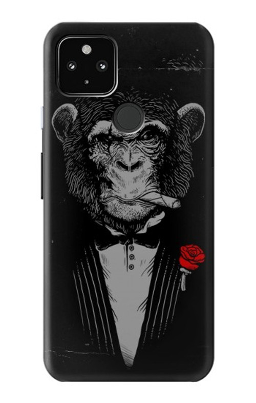 W3167 Funny Monkey God Father Case Cover Custodia e Flip Case per Google Pixel 4a 5G