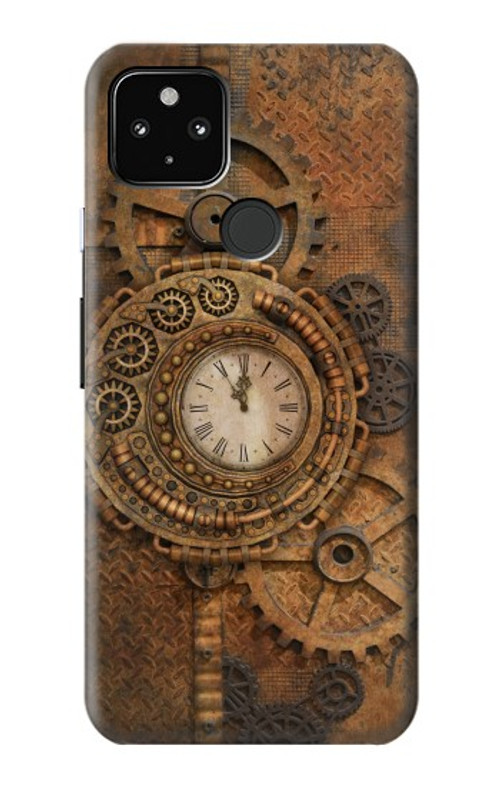 W3401 Clock Gear Steampunk Case Cover Custodia e Flip Case per Google Pixel 4a 5G