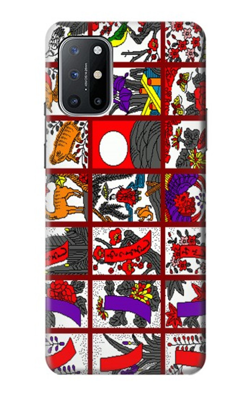 W1923 Hanafuda Japanese Flower Card Case Cover Custodia e Flip Case per OnePlus 8T