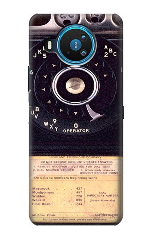 W0086 Payphone Vintage Case Cover Custodia e Flip Case per Nokia 8.3 5G