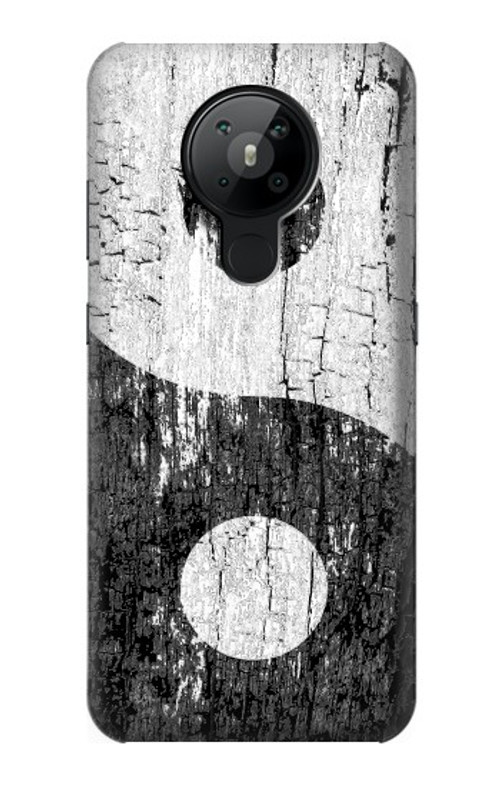 W2489 Yin Yang Wood Graphic Printed Case Cover Custodia e Flip Case per Nokia 5.3