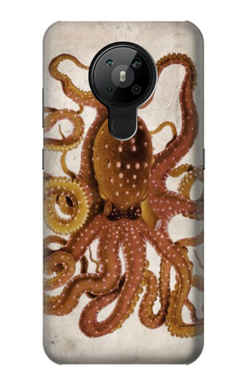 W2801 Vintage Octopus Case Cover Custodia e Flip Case per Nokia 5.3