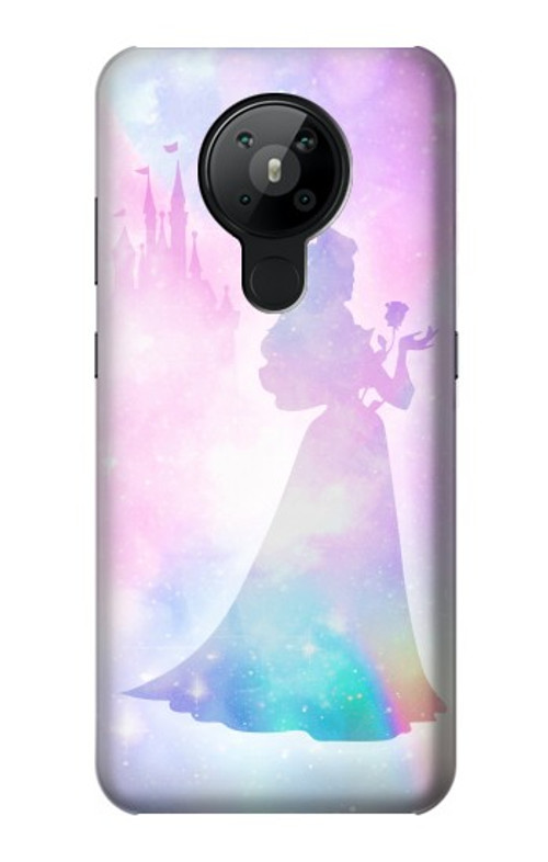W2992 Princess Pastel Silhouette Case Cover Custodia e Flip Case per Nokia 5.3
