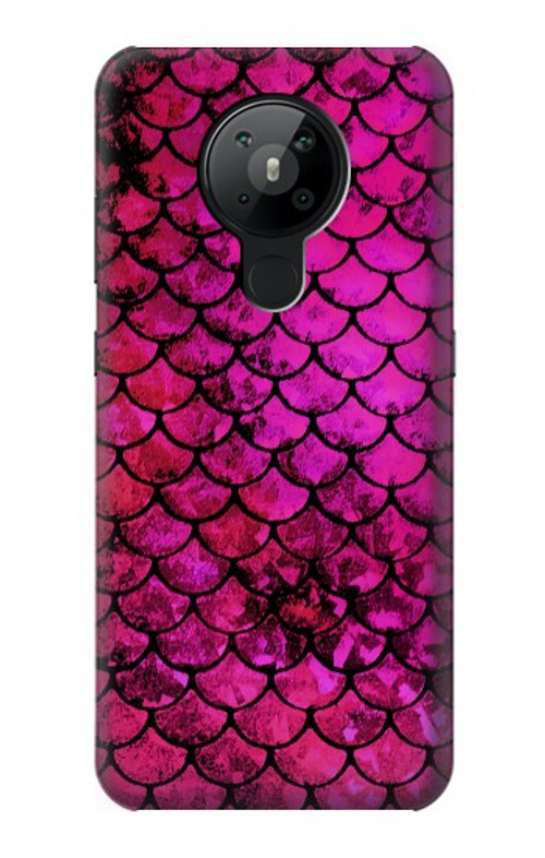 W3051 Pink Mermaid Fish Scale Case Cover Custodia e Flip Case per Nokia 5.3