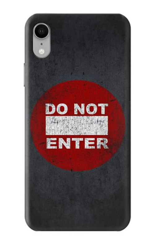 W3683 Do Not Enter Case Cover Custodia e Flip Case per iPhone XR