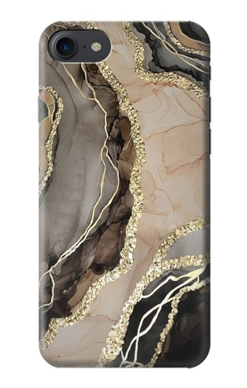 W3700 Marble Gold Graphic Printed Case Cover Custodia e Flip Case per iPhone 7, iPhone 8, iPhone SE (2020) (2022)