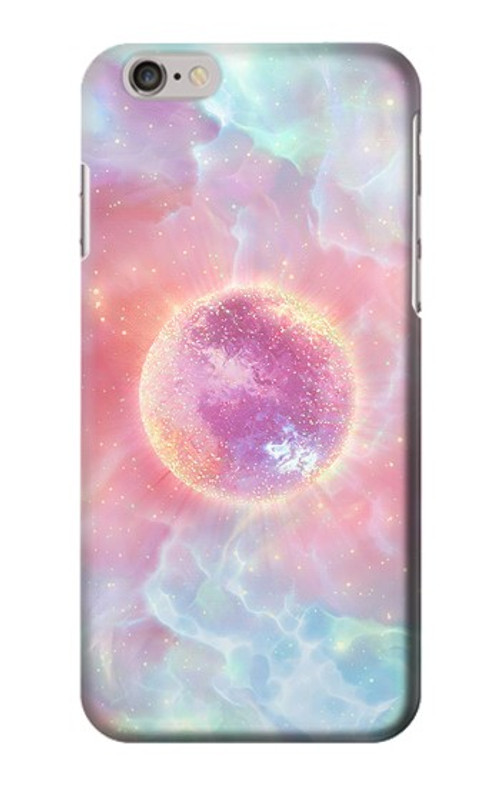W3709 Pink Galaxy Case Cover Custodia e Flip Case per iPhone 6 Plus, iPhone 6s Plus