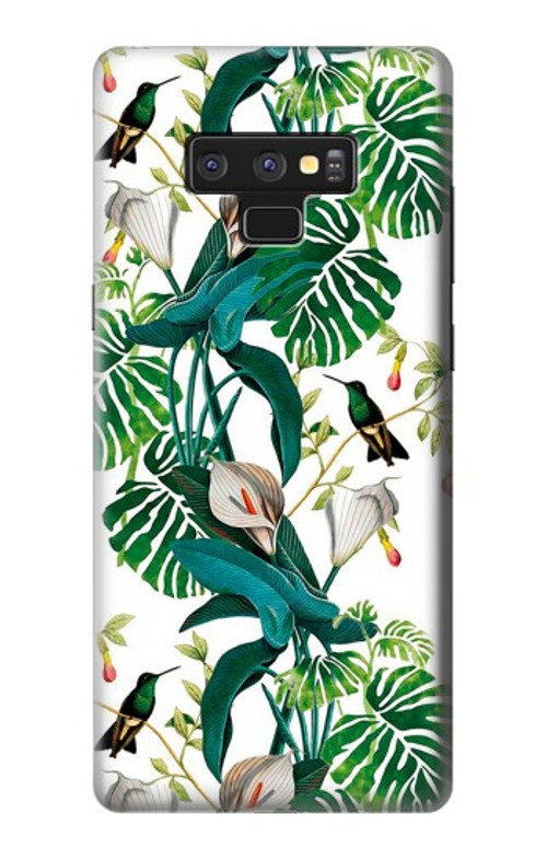 W3697 Leaf Life Birds Case Cover Custodia e Flip Case per Note 9 Samsung Galaxy Note9