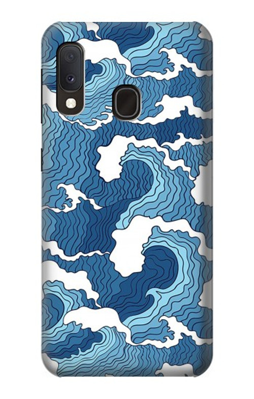 W3751 Wave Pattern Case Cover Custodia e Flip Case per Samsung Galaxy A20e
