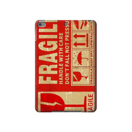 W3552 Vintage Fragile Label Art Tablet Case Cover Custodia per iPad mini 4, iPad mini 5, iPad mini 5 (2019)