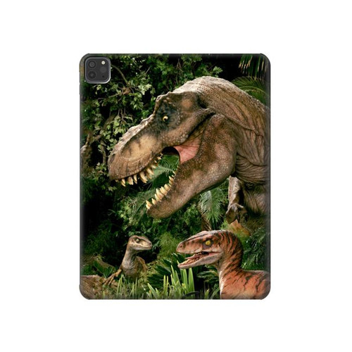 W1452 Trex Raptor Dinosaur Tablet Case Cover Custodia per iPad Pro 11 (2021,2020,2018, 3rd, 2nd, 1st)