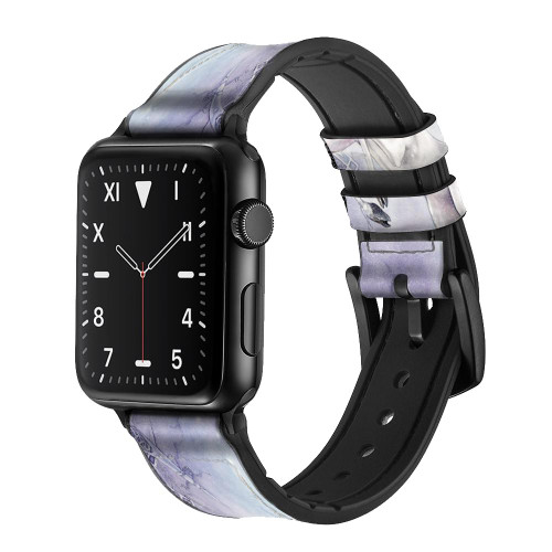 CA0155 White Horse Unicorn Leather & Silicone Smart Watch Band Strap For Apple Watch iWatch