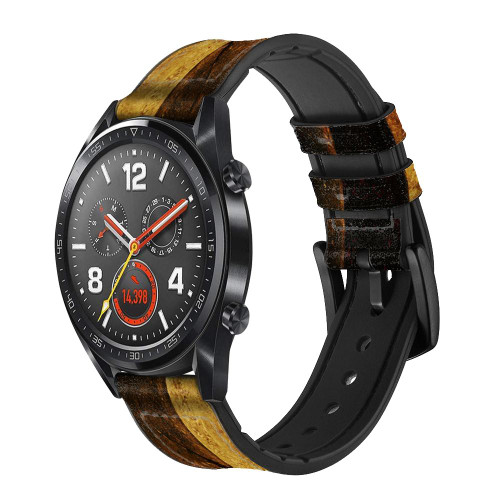 CA0318 Warrior Spartan Helmet Cinturino in silicone e pelle Smartwatch per Wristwatch Smartwatch