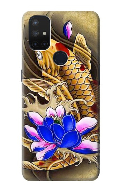 W1604 Carp Koi Fish Japanese Tattoo Case Cover Custodia e Flip Case per OnePlus Nord N10 5G