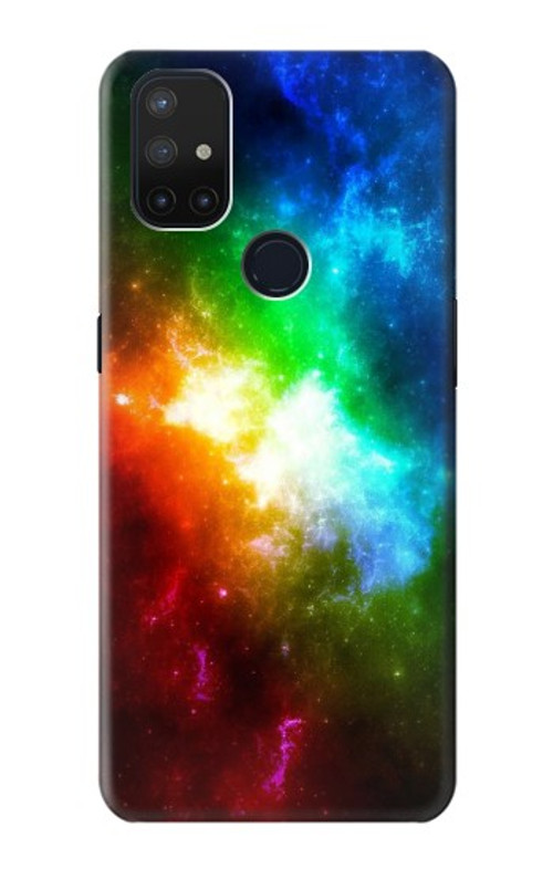 W2312 Colorful Rainbow Space Galaxy Case Cover Custodia e Flip Case per OnePlus Nord N10 5G