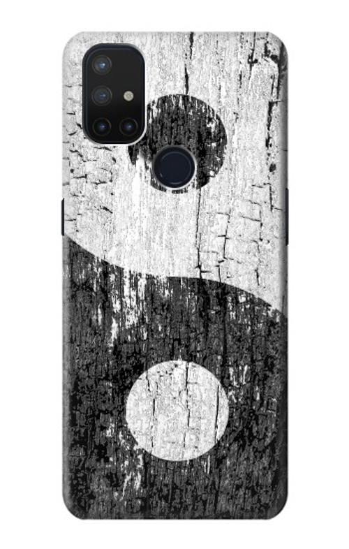 W2489 Yin Yang Wood Graphic Printed Case Cover Custodia e Flip Case per OnePlus Nord N10 5G