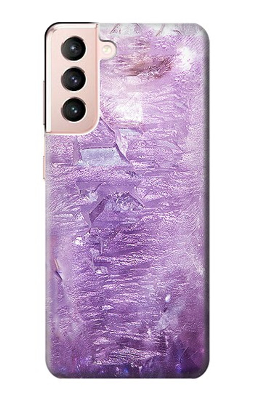 W2690 Amethyst Crystals Graphic Printed Case Cover Custodia e Flip Case per Samsung Galaxy S21 5G