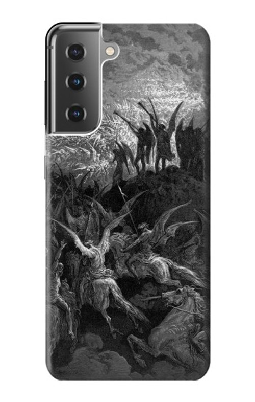 W1026 Gustave Dore Paradise Lost Case Cover Custodia e Flip Case per Samsung Galaxy S21 Plus 5G, Galaxy S21+ 5G