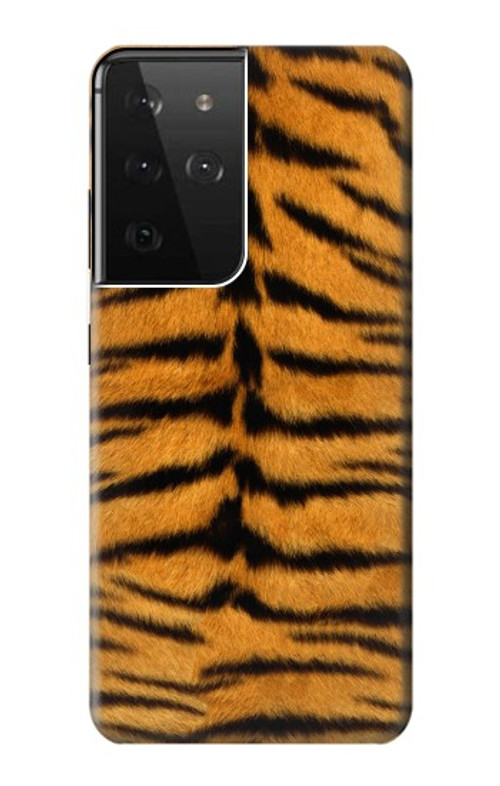 W0576 Tiger Skin Case Cover Custodia e Flip Case per Samsung Galaxy S21 Ultra 5G