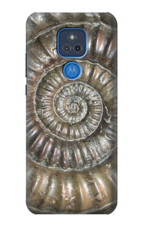 W1788 Ammonite Fossil Case Cover Custodia e Flip Case per Motorola Moto G Play (2021)