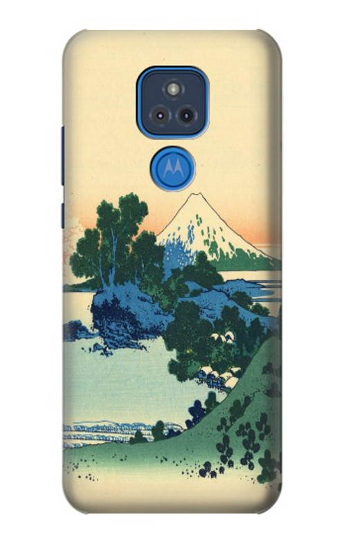 W2075 Katsushika Hokusai The Inume Pass in Kai Case Cover Custodia e Flip Case per Motorola Moto G Play (2021)