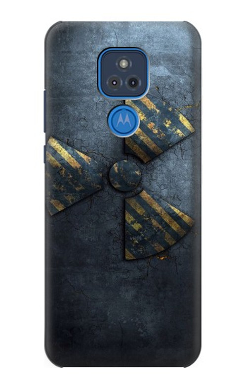 W3438 Danger Radioactive Case Cover Custodia e Flip Case per Motorola Moto G Play (2021)