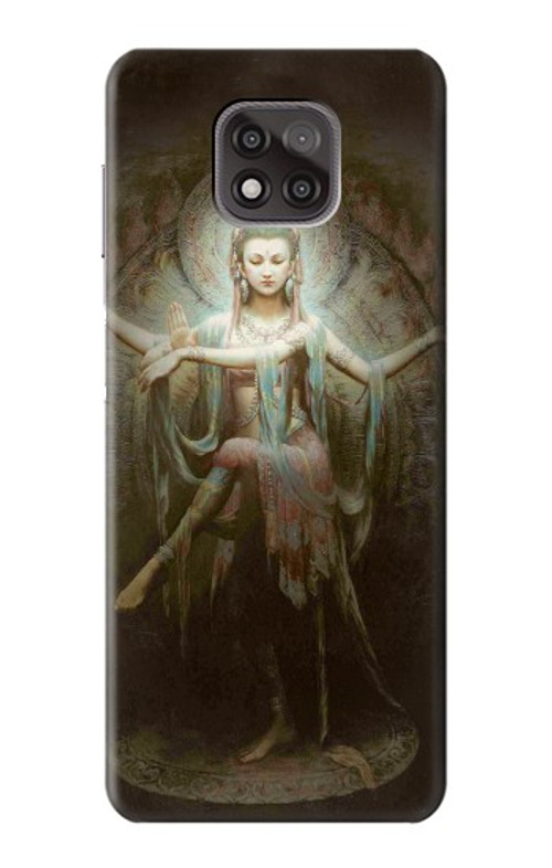W0787 Guan Yin Case Cover Custodia e Flip Case per Motorola Moto G Power (2021)